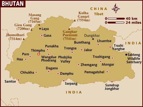 map_of_bhutan